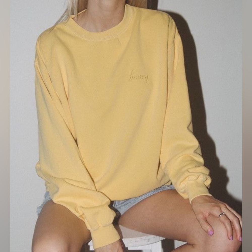 Brandy Melville Honey Sweatshirt LIMITED EDITION NO LONGER SOLD